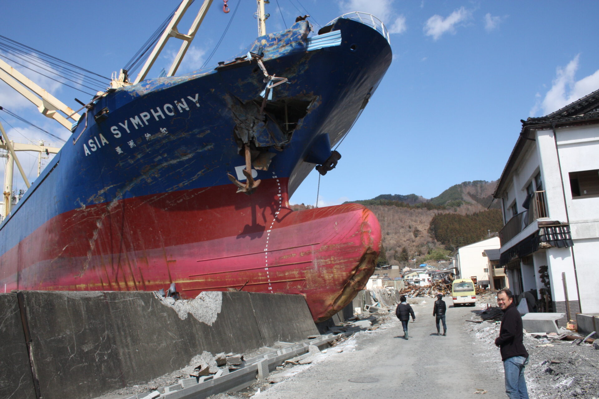 2011年３月東日本大震災の釜石港